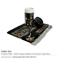 Caps & Headwear – Prayer Mat with Tasbih in Tubular Box Best Ramadan Gifts | Restaurant & Takeaway Branding – Yalla Printing UAE