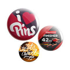 Custom Printed Aluminum Button Badges | Corporate Award & Recognition Gift | UAE Delivery | Yalla Printing UAE