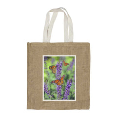 Custom Printed Jute Bags With White Handle | Exhibitions, Conferences, Corporate Events | Yalla Printing UAE