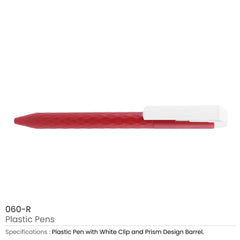Custom Printed Prism Design Plastic Pens | Logo Branding Corporate Gift | UAE Delivery | Yalla Printing UAE