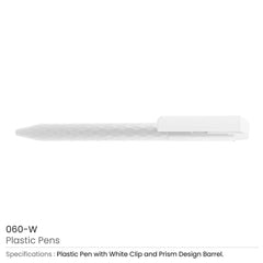 Custom Printed Prism Design Plastic Pens | Logo Branding Corporate Gift | UAE Delivery | Yalla Printing UAE