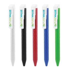Custom Printed Prism Design Plastic Pens | Logo Branding Corporate Gift | UAE Delivery | Yalla Printing UAE
