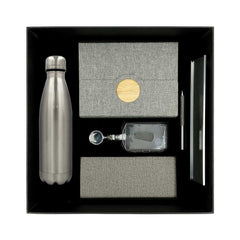 Cork Notebook & Ball Pen Gift Set | Logo Printed Business Gift – Yalla Printing UAE