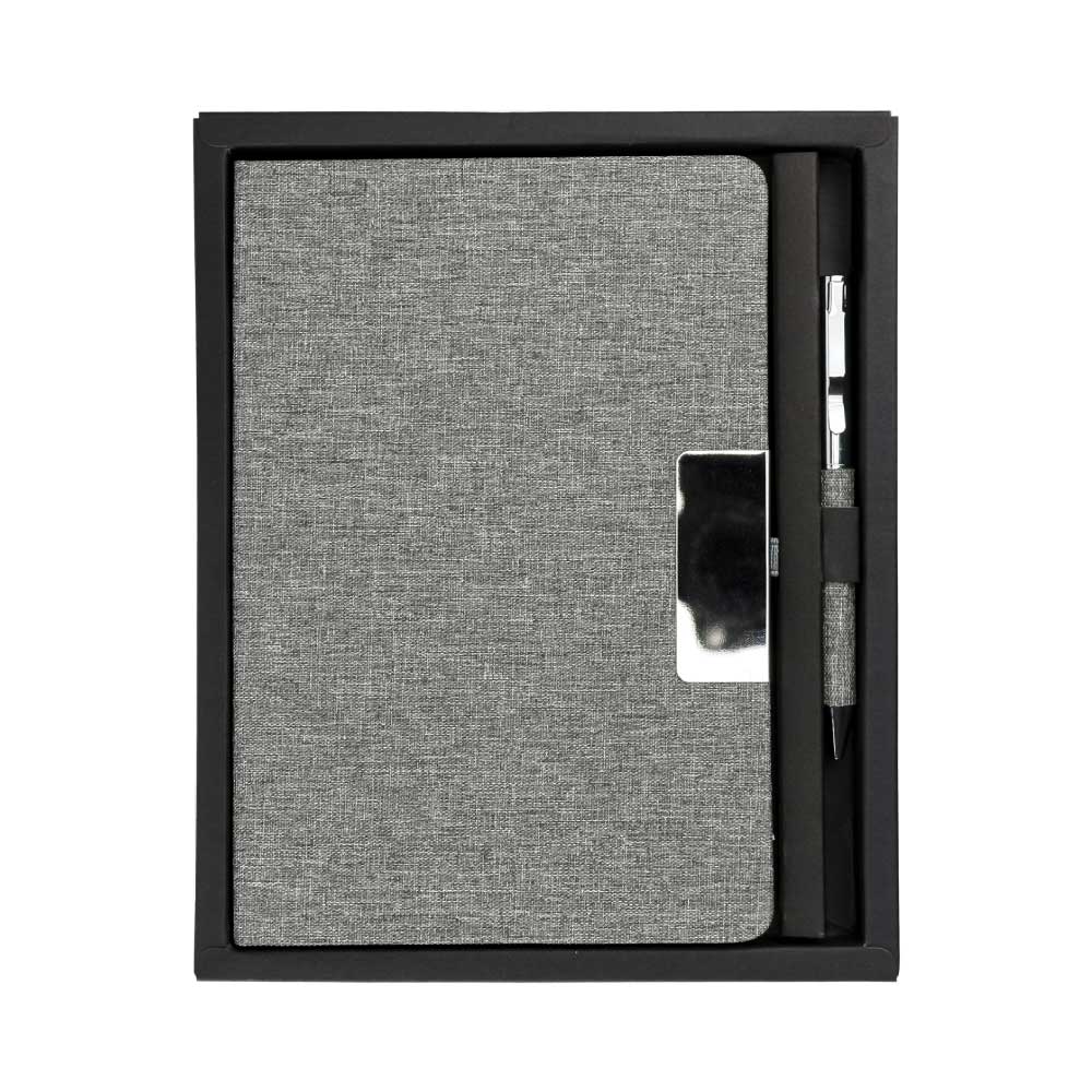 Custom Printed Promotional RPET Gift Sets With Black Cardboard Gift Box A5 - Eco - Friendly RPET | Exhibitions, Conferences, Corporate Events | Yalla Printing UAE