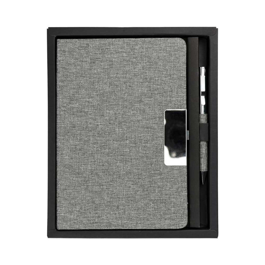 Custom Printed Promotional RPET Gift Sets With Black Cardboard Gift Box A5 - Eco - Friendly RPET | Exhibitions, Conferences, Corporate Events | Yalla Printing UAE