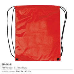 Custom Printed Promotional String Bags - Premium Polyester Fabric | Premium Signage & Display Printing | Free Design Support | Yalla Printing UAE