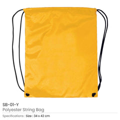 Custom Printed Promotional String Bags - Premium Polyester Fabric | Premium Signage & Display Printing | Free Design Support | Yalla Printing UAE