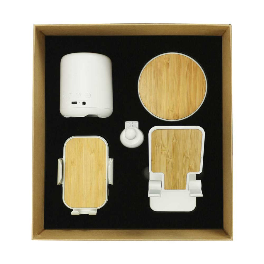 Promotional Tech Gift Sets with Brown Cardboard Gift Box | Custom Packaging Printing | Free Design Support | Yalla Printing UAE