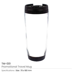 Custom Printed Promotional Travel Mugs - Stainless Steel | Logo Branding Corporate Gift | UAE Delivery | Yalla Printing UAE