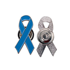 Custom Printed Prostate Cancer Awareness Logo Metal Badges With Magnet Attachment - Stainless Steel | Corporate Award & Recognition Gift | UAE Delivery | Yalla Printing UAE