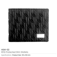 Custom Printed Rfid Protected Slim Wallets | Logo Branding Corporate Gift | UAE Delivery | Yalla Printing UAE