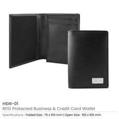 Custom Printed Rfid Protected Wallet | Logo Branding Corporate Gift | UAE Delivery | Yalla Printing UAE