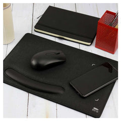 Custom Printed RPET Wireless Charging Mousepads 15W And Type - C - Eco - Friendly RPET | Logo Branding Corporate Gift | UAE Delivery | Yalla Printing UAE