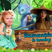 Raya and the Last Dragon" Personalized Birthday Banner - Create Magical Memories! - Yalla Printing