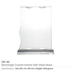 Custom Printed Rectangle Crystal Awards | Custom Packaging Printing | Free Design Support | Yalla Printing UAE