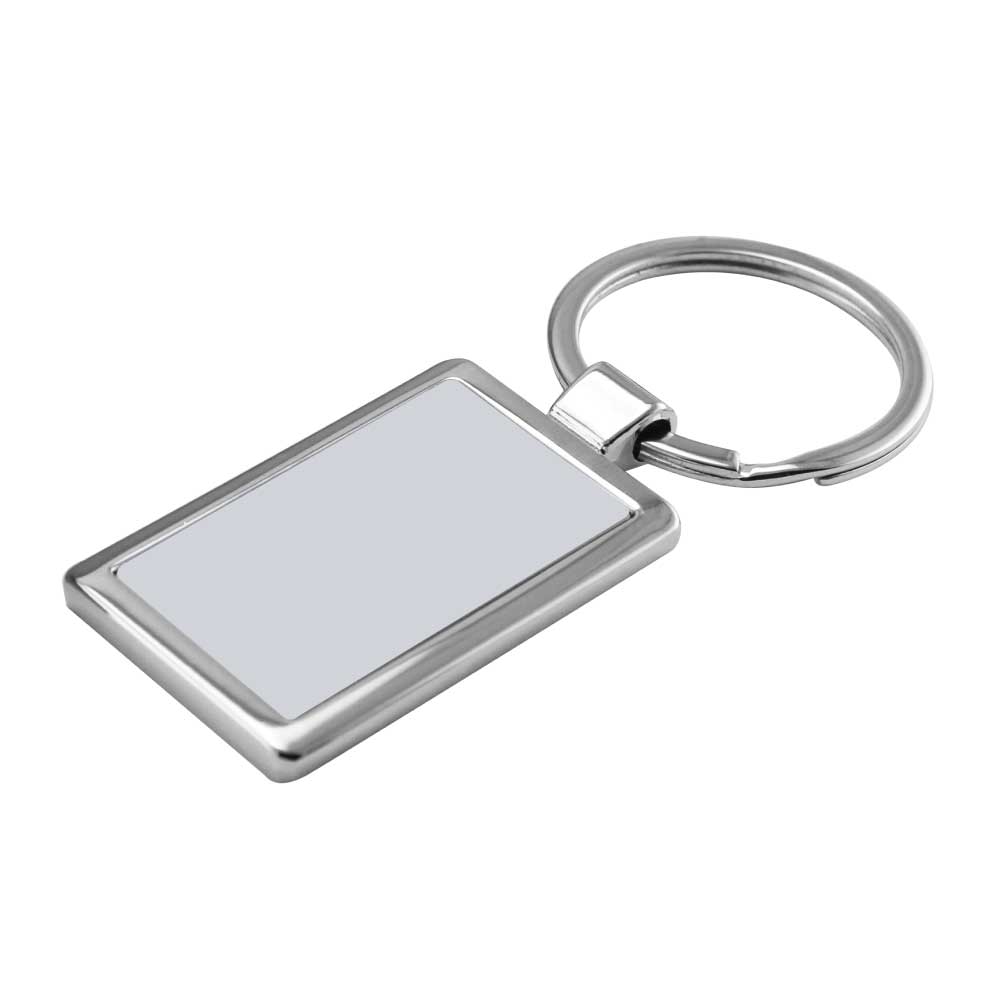 Custom Printed Rectangle Metal Key Holders - Stainless Steel | Logo Branding Corporate Gift | UAE Delivery | Yalla Printing UAE