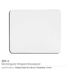 Custom Printed Rectangle Mouse Pads | Logo Branding Corporate Gift | UAE Delivery | Yalla Printing UAE