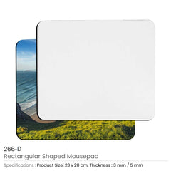 Custom Printed Rectangle Mouse Pads | Logo Branding Corporate Gift | UAE Delivery | Yalla Printing UAE