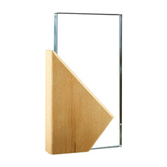 Custom Printed Rectangle Wooden Crystal Awards | Custom Packaging Printing | Free Design Support | Yalla Printing UAE