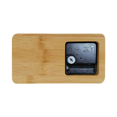 Rectangular Bamboo Desk Clock – Yalla Printing UAE