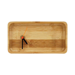 Rectangular Bamboo Desk Clock – Yalla Printing UAE