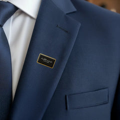 Uniforms – Rectangular Flat Metal Badges with Magnet Attachment | Custom Packaging Printing | Free Design Support | Yalla Printing UAE