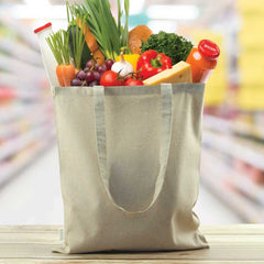 Custom Printed Cotton Shopping Bags With Long Handles 145Gsm - Cotton Fabric | Custom Branded Bag | UAE Delivery | Yalla Printing UAE