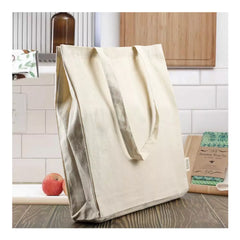 Custom Printed Recycled Cotton Tote Bags With Gusset 220 Gsm - Cotton Fabric | Custom Branded Bag | UAE Delivery | Yalla Printing UAE