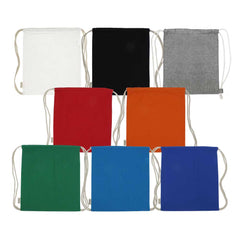 Recycled Drawstring Cotton Bags | Logo Branding Bag – Yalla Printing UAE