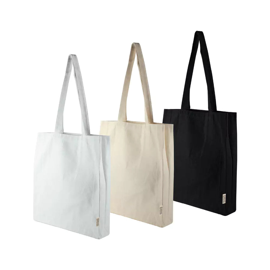 Custom Printed Recycled Cotton Tote Bags With Gusset 220 Gsm - Cotton Fabric | Exhibitions, Conferences, Corporate Events | Yalla Printing UAE