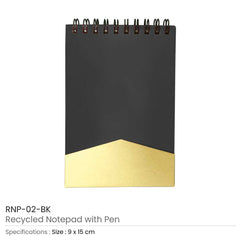 Custom Printed Recycled Notepad With Pen | Logo Branding Corporate Gift | UAE Delivery | Yalla Printing UAE