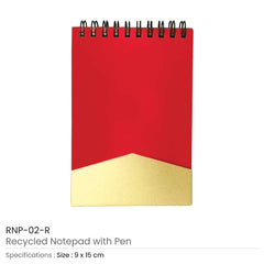 Custom Printed Recycled Notepad With Pen | Logo Branding Corporate Gift | UAE Delivery | Yalla Printing UAE