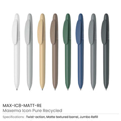 Recycled Pen Maxema Icon Pure | Logo Printed Business Gift – Yalla Printing UAE