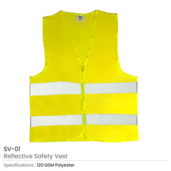Custom Printed Reflective Safety Vest | Custom Apparel Branding | UAE Delivery | Yalla Printing UAE