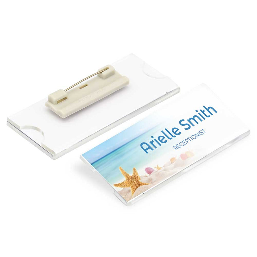 Custom Printed Reusable Acrylic Name Badges | Exhibitions, Conferences, Corporate Events | Yalla Printing UAE