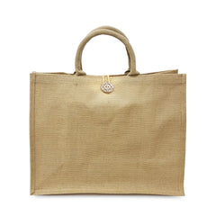 Custom Printed Reusable Jute Shopping Bags With Button Closure | Custom Branded Bag | UAE Delivery | Yalla Printing UAE
