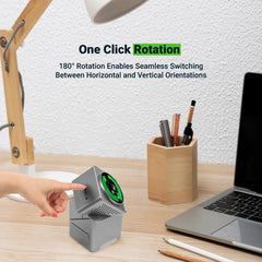 3-in-1 Rotating Wireless Charging Station 15w Fast Charging | Logo Branding Corporate Gift | UAE Delivery | Yalla Printing UAE