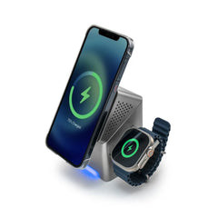 3-in-1 Rotating Wireless Charging Station 15w Fast Charging | Logo Branding Corporate Gift | UAE Delivery | Yalla Printing UAE