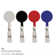 Custom Printed Rotating Reel Badges | Corporate Award & Recognition Gift | UAE Delivery | Yalla Printing UAE