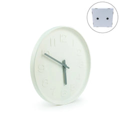 Custom Printed Round Analog Wall Clock Matte Finish White | Logo Branding Corporate Gift | UAE Delivery | Yalla Printing UAE