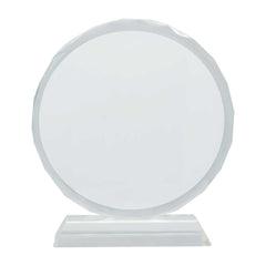 Custom Printed Round Crystals Awards | Corporate Award & Recognition Gift | UAE Delivery | Yalla Printing UAE