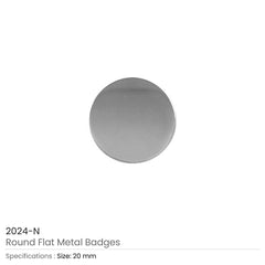 Custom Printed Round Flat Metal Badges 20mm | Corporate Award & Recognition Gift | UAE Delivery | Yalla Printing UAE