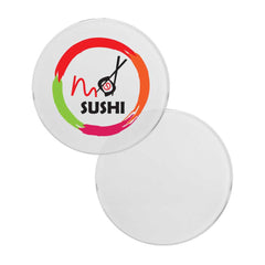 Custom Printed Round Glass Tea Coasters | Exhibitions, Conferences, Corporate Events | Yalla Printing UAE