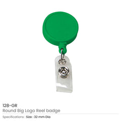 Custom Printed Round Logo Badge Reels | Corporate Award & Recognition Gift | UAE Delivery | Yalla Printing UAE