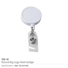 Custom Printed Round Logo Badge Reels | Corporate Award & Recognition Gift | UAE Delivery | Yalla Printing UAE
