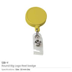 Custom Printed Round Logo Badge Reels | Corporate Award & Recognition Gift | UAE Delivery | Yalla Printing UAE