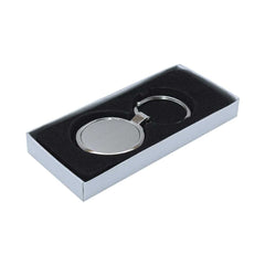 Custom Printed Round Metal Key Holders - Stainless Steel | Logo Branding Corporate Gift | UAE Delivery | Yalla Printing UAE