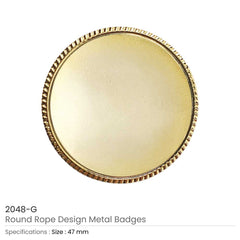 Round Rope Design Logo Badges