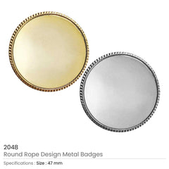 Round Rope Design Logo Badges | Custom Packaging Printing | Free Design Support | Yalla Printing UAE