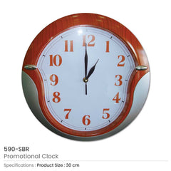 Custom Printed Round Wall Clocks | Logo Branding Corporate Gift | UAE Delivery | Yalla Printing UAE